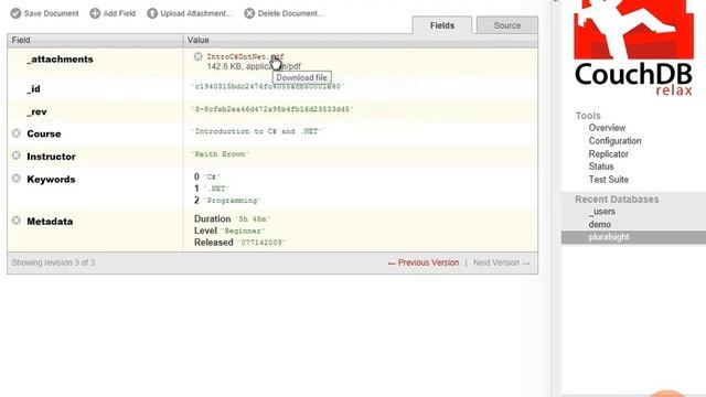 Learn NoSQL From The Comfort of CouchDB | Pluralsight смотреть онлайн