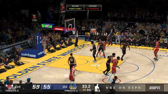 NBA 2K22 PC Gameplay | Golden State Warriors vs. Chicago Bulls | (PC MODS) смотреть онлайн