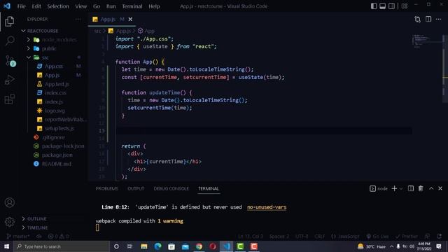 Digital Clock | React Js Tutorial For Beginners | Mini Project смотреть онлайн