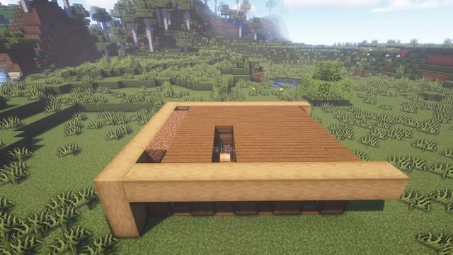 Как построить простой стартовый домик для выживания в стиле модерн | Майнкрафт постройки смотреть онлайн