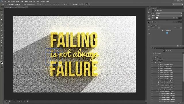 Photoshop Tutorial: 3D Gold Typography смотреть онлайн