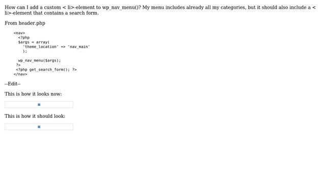 Wordpress: Add custom ＜li＞-element to wp_nav_menu смотреть онлайн