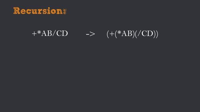 Java coding question - prefix to postfix using stack or recursion смотреть онлайн