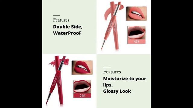 MISS ROSE 2 IN 1 PENCIL LIPSTICK MATTE LIPSTICK WITH LIP-LINER смотреть онлайн