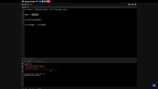 Lessons About Type Casting In Python Course You Can Learn From Teenage Code | 2021 смотреть онлайн