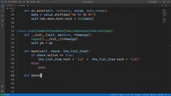 Build "Task Manager" Mobile App with Kivy Framework / Python