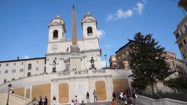 Roma - Scalinata di Trinità dei Monti - Rione Campo Marzio смотреть онлайн