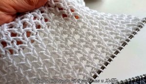 "Нео-сетка" спицами - сетчатый узор спицами