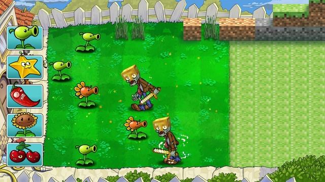 PLANTS Vs ZOMBIES Minecraft Animation смотреть онлайн