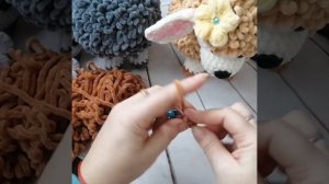Амигуруми. Овечка крючком из плюшевой пряжи. Часть 2
