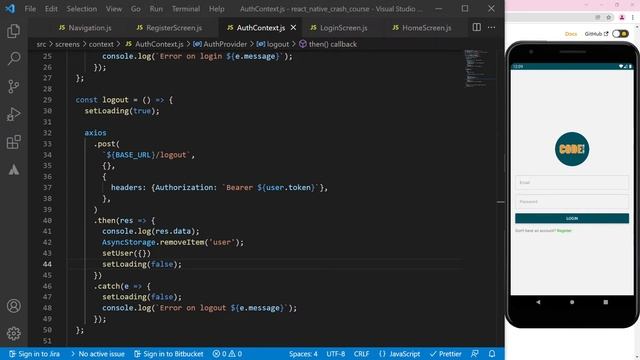 React Native Crash Course 2022 смотреть онлайн