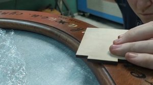 Инкрустация латуни в дерево