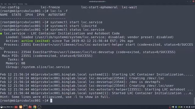 Setting up LXC on CentOS 7.6 смотреть онлайн