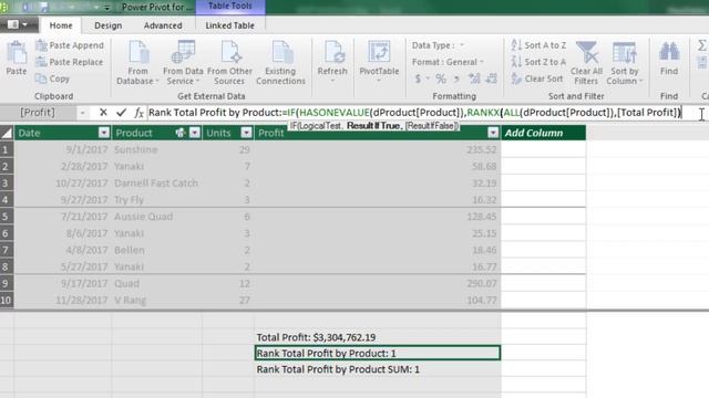 Excel Magic Trick 1419: RANKX DAX Function & More: Ranking Profit for Products within Manufacturer смотреть онлайн