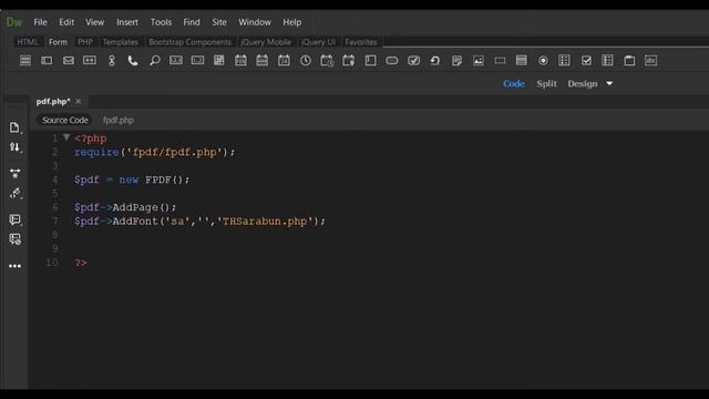กำหนดฟอนต์ภาษาไทยให้กับ PDF Make font PDF смотреть онлайн