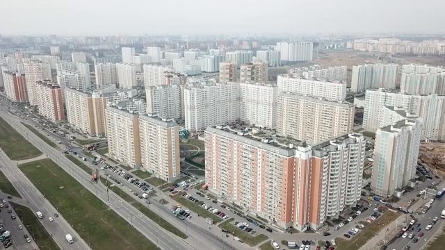 Люберцы, Некрасовка, Кожухово с высоты птичьего полёта смотреть онлайн