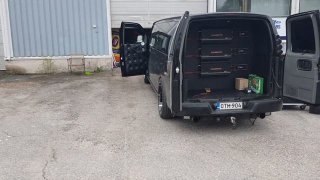 Massive BOA151 - 100 000watts Chevy Van Demobuild testing смотреть онлайн