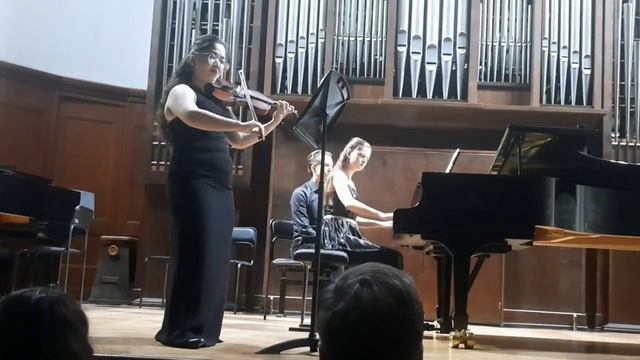 Л. В. Бетховен. Соната для скрипки и ф-но №4, 1 ч. (исп. Асемгуль Сыздыкова, Екатерина Белых)