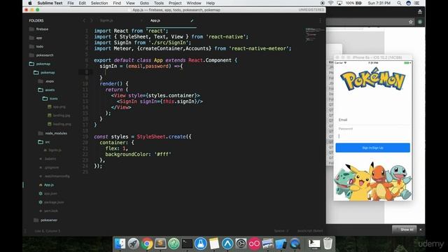 [React Native Expo] Pokemon Map - Adding in our first Meteor function смотреть онлайн