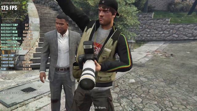 GTA5 - MLLSE RX 5700XT 8GB - Intel i5-11400F - 1080p Very High Benchmark смотреть онлайн