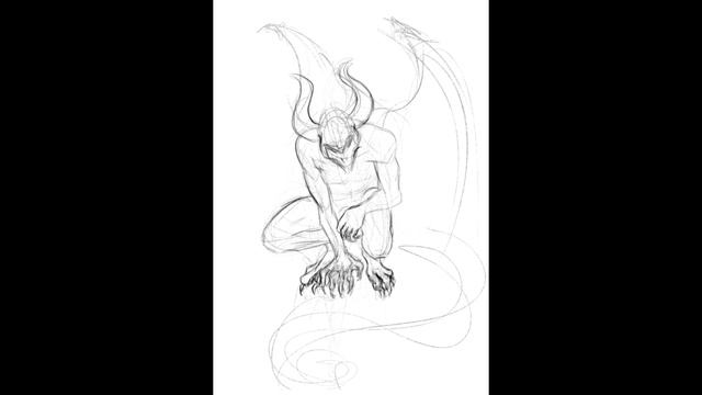 Inktober 2022 Gargoyle | Инктобер 2022. Тема 1 - Горгулья смотреть онлайн