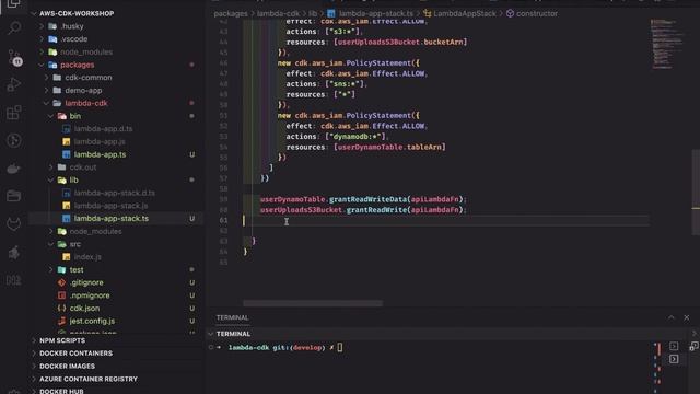 AWS CDK Deploy Lambda Function with Dynamodb and S3 Bucket Stack смотреть онлайн