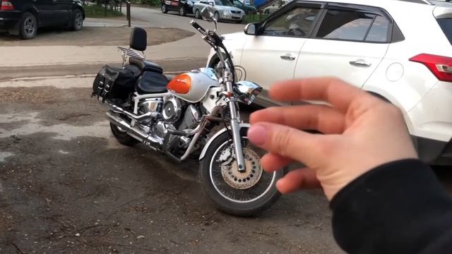 #лайфхак как быстро надеть моточехол #yamahadragstar1100 смотреть онлайн