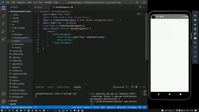Stack Navigator In React Native (Telugu) || Part - 4 смотреть онлайн