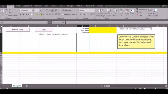 Query Oracle DB using Excel - *** Download link in description of video *** смотреть онлайн