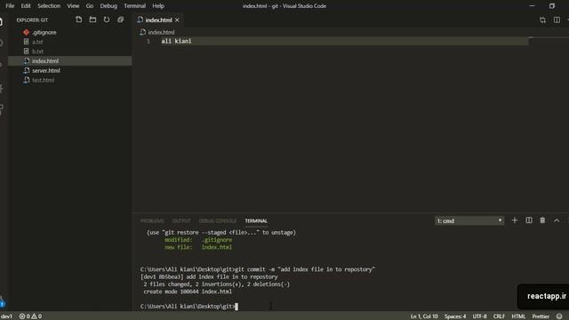 در گیت global config قسمت پانزدهم آشنایی با - GitHub و Git آموزش смотреть онлайн