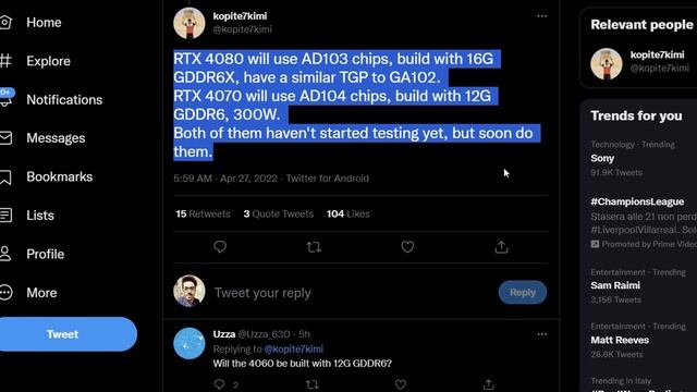 La futura "RTX 4090 Ti" consumerà 900 Watt?? смотреть онлайн