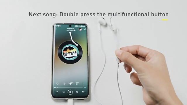 BASEUS Encok Type-C Lateral In-ear Wired Earphone Music Headset C17 - White смотреть онлайн