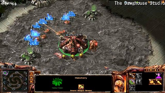 Starcraft 2 1v1 AI Hard + Medium смотреть онлайн