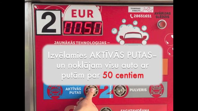 Kā Nomazgāt Auto Par 1,5 Eiro Ar Puto Karti