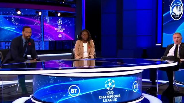 Rio Ferdinand reaction to Cristiano Ronaldo Last Minute GOAL against Atalanta смотреть онлайн