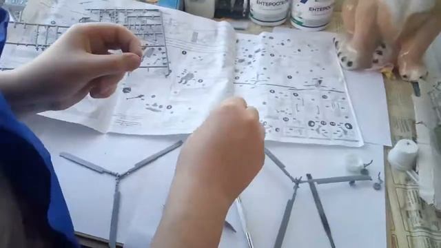 Сборка модели вертолёта Ка-50Ш 1/72 от Zvezda/Винт и шасси/Часть 3 смотреть онлайн