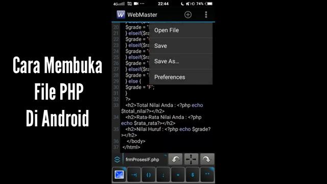 Cara Membuat Dan Membuka File PHP Di Android смотреть онлайн