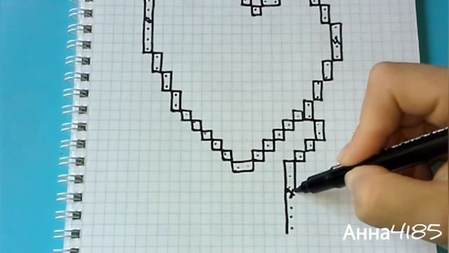 Как Рисовать Персонажа Тата из BT21 по Клеточкам / Hello pixel art смотреть онлайн