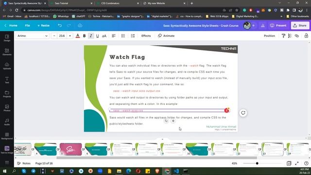 15 - Sass / Scss | Installation, Variables, Nesting, Import & Partials, Mixin, Extend | Umar Ahmad смотреть онлайн