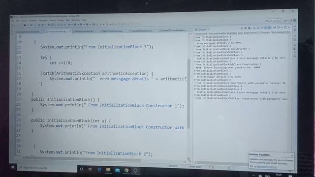 initialization and static blocks vs constructors смотреть онлайн