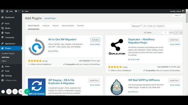 All in one wp migration latest version (6.79) maximum upload size increase смотреть онлайн