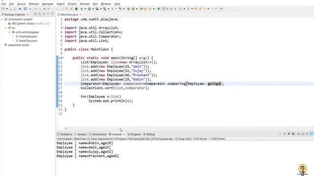 Custom Comparator Lambda Expression | Comparator Java 8 | Comparator thenComaring Multiple Fields смотреть онлайн