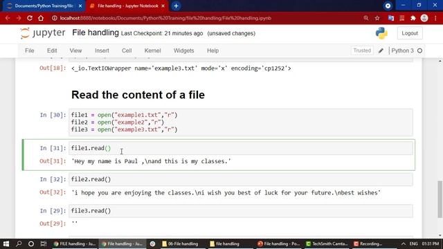 #37 - Reading Files in Python | How to Read Files in Python | Read Files | Python Programming | Fil смотреть онлайн