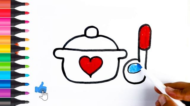Bolalar uchun rasm chizish | Draw a kitchen set for kids | | Рисование кухонный гарнитур для детей смотреть онлайн