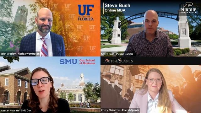 The Online MBA Experience: Program Director Panel - SMU Cox, Purdue Daniels & Florida Warrington смотреть онлайн