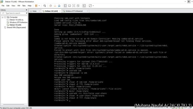 Instalasi dan Konfigurasi Samba Server Menggunakan Debian 10 (Buster) смотреть онлайн