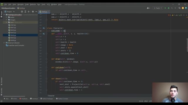 Making Halo Space Invaders Game In Python! Part 4 - Shooting and Collision Detection смотреть онлайн