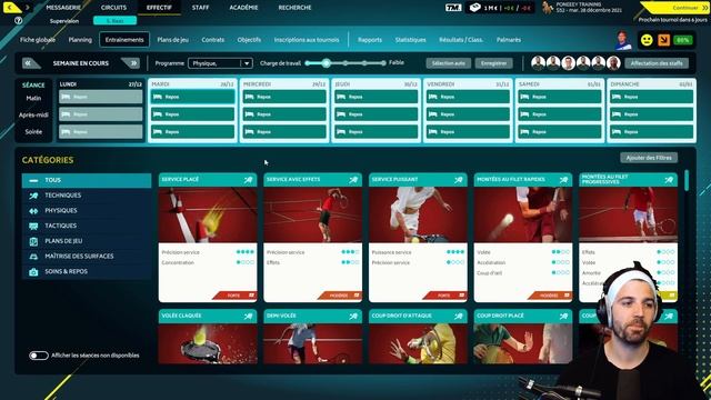 [Tennis Manager 23] GERER VOS ENTRAINEMENTS [FR] смотреть онлайн