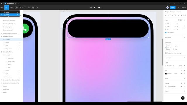 Dynamic Island Animation in Figma | Prototype Tutorial смотреть онлайн
