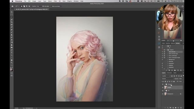 LIVE Fine Art Portrait Retouch + Color Grade Workflow | Capture One & Photoshop смотреть онлайн